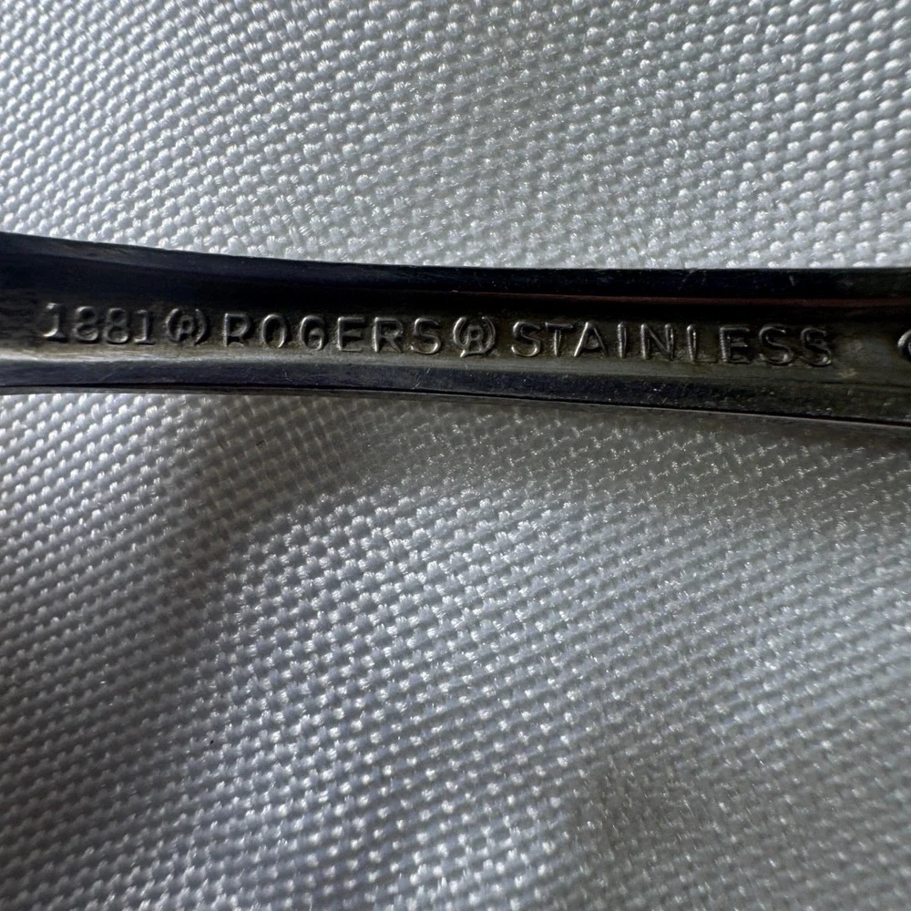 Oneida 1881‎ Rogers Rose Song Stainless Flatware 12pc Floral Silverware Vintage